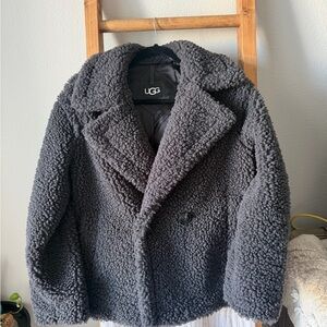 UGG Charcoal Sherpa Coat